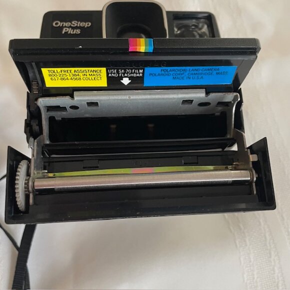 Vintage Polaroid One Step Plus Land Black Camera w/Q- Light flash - Untested - Picture 5 of 6